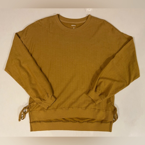 Sonoma Side Tie Oversized Tunic Sweatshirt Size XS NWT - Picture 1 of 5